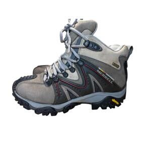 Merrell Reactor Mid Hiking Boots Women’s Sz 6.5 Grey Waterproof Sneaker Gorpcore